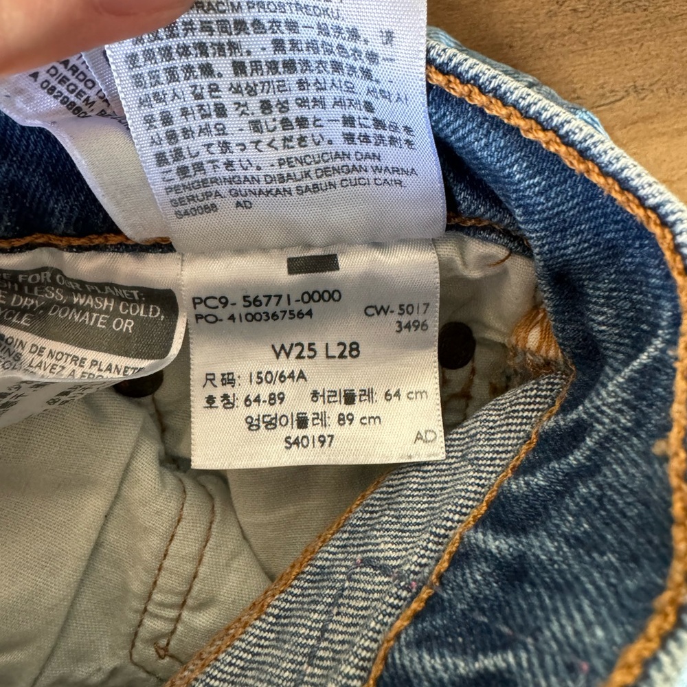 LEVI'S 145 Years Limited Edition 501 Premium Skinny Rainbow Button Fly W25 L28 - Picture 10 of 10
